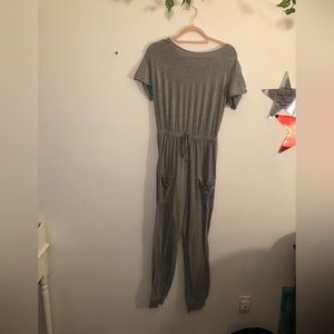 grey jumpsuit